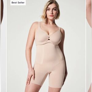 High-Waisted Mid-Thigh Spanx Shapewear Shorts